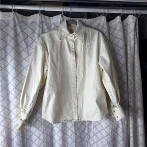House of CB Cream Button Down Shirt